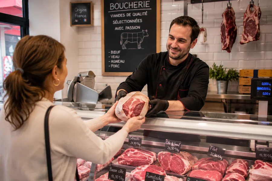 Photo d'un boucherie